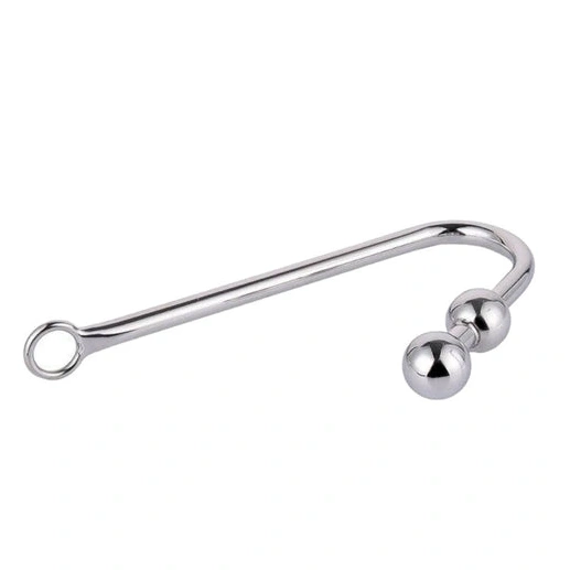 Anal Hooks Two Stainless Balls Anal 4417 Hook Steel Pleasurable 0817